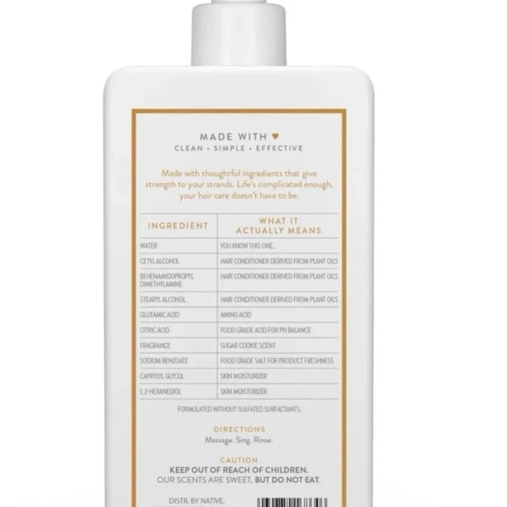 2 Native Limited Edition Sugar Cookie Conditioner 16.5 fl oz